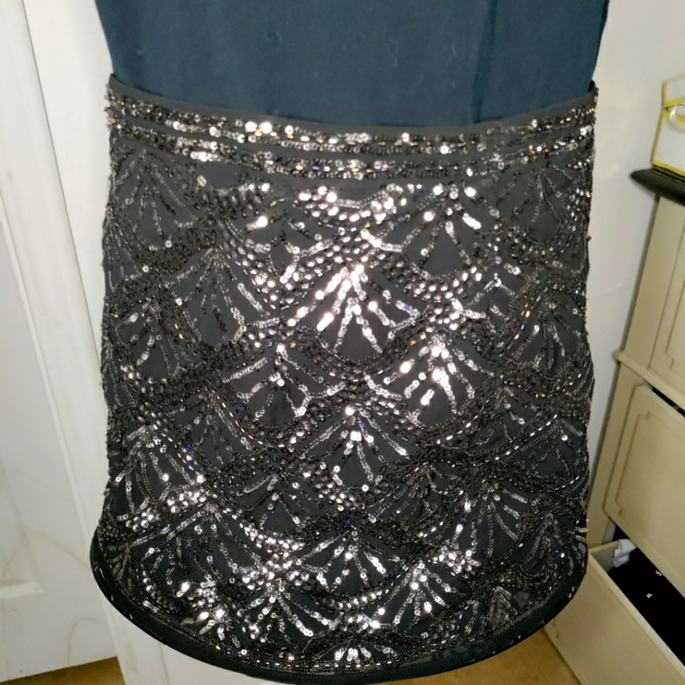 Forever 21 mini skirt with beading